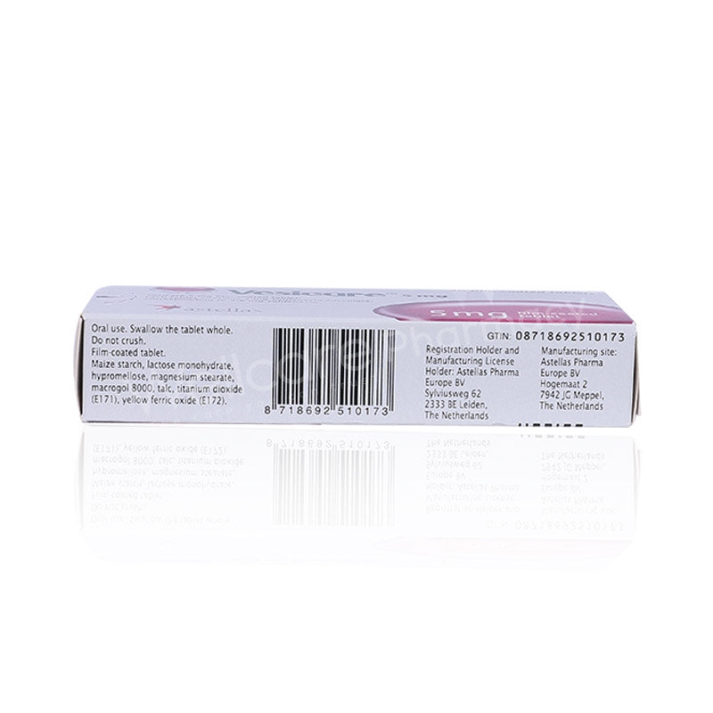 Vesicare 5mg Tablets 30'S