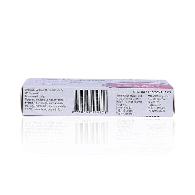 Vesicare 5Mg Tablets 30'S Vesicare 5Mg Tablets 30'S