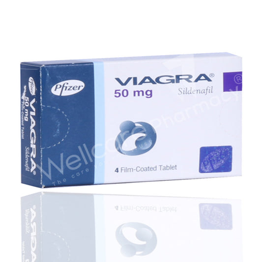 VIAGRA 50MG TABLETS 1 X 4'S - Wellcare Pharmacy