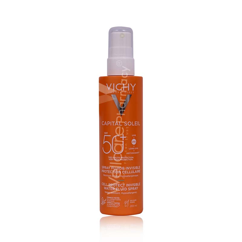 Vichy Capital Soleil Spf 50+ Spray Fluid Invisible 200ml - Wellcare Pharmacy