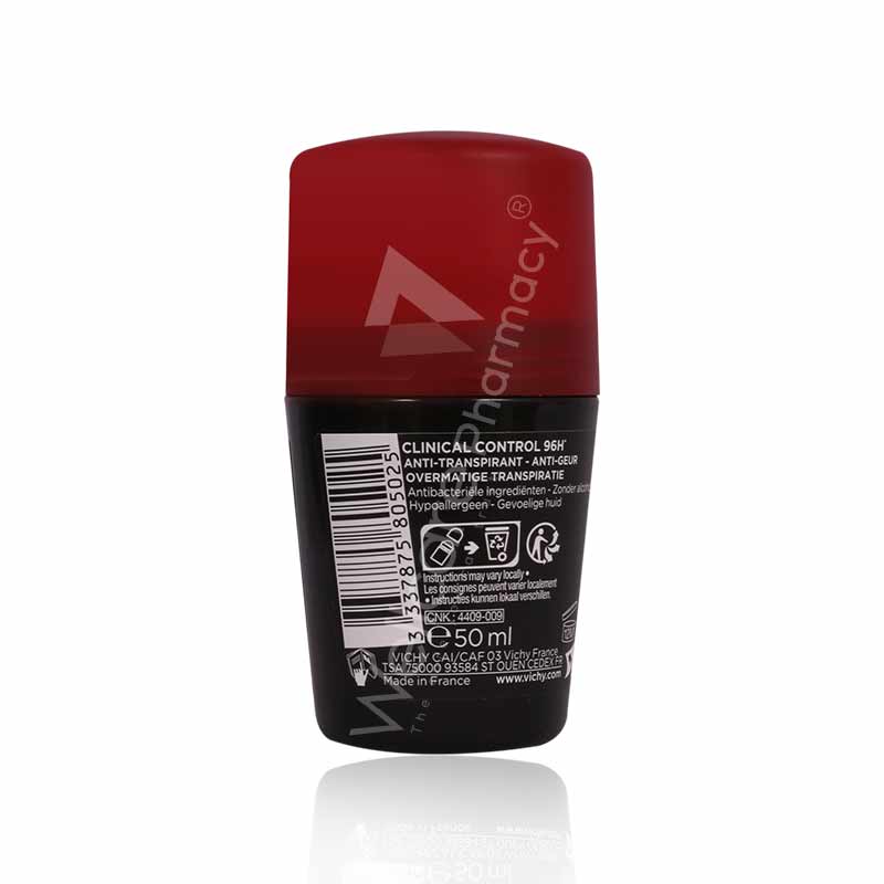 Vichy Deo Roll On Clinical Control 96H Men 50Ml Vichy Deo Roll On Clinical Control 96H Men 50Ml