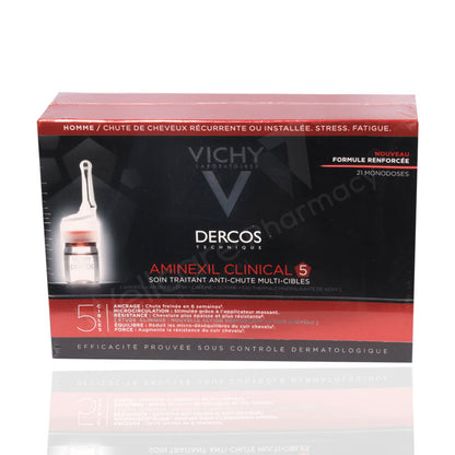 Vichy Derco Aminexil Hair Loss Ampoule Men 6ml - Wellcare Pharmacy