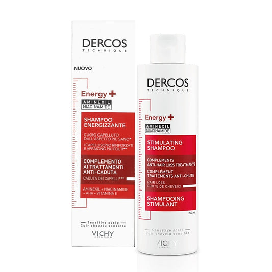 Vichy Dercos Energy Anti Hair Loss Shampoo 200ml - Wellcare Pharmacy