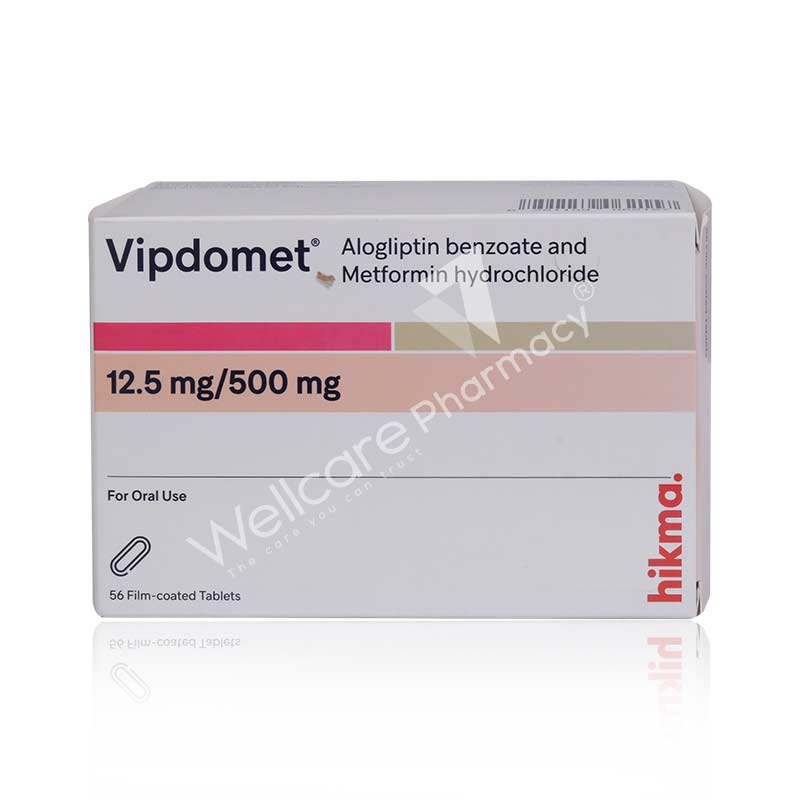 Vipdomet 12.5Mg/500Mg Tablets 56'S