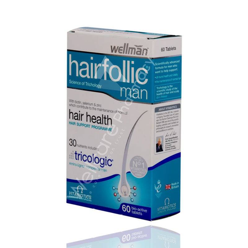 Vitabiotics Hairfollic Man With Tricologic Tablets 60'S