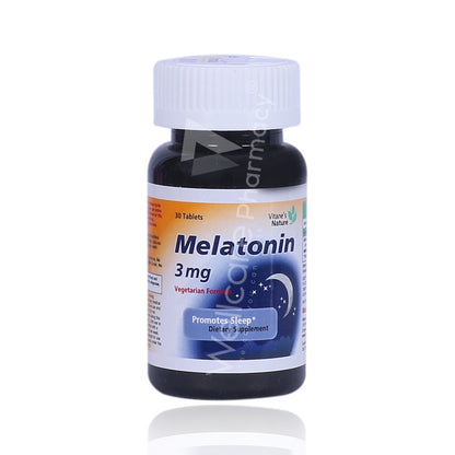 Vitane's Nature Melatonin 3Mg Tablets 30'S