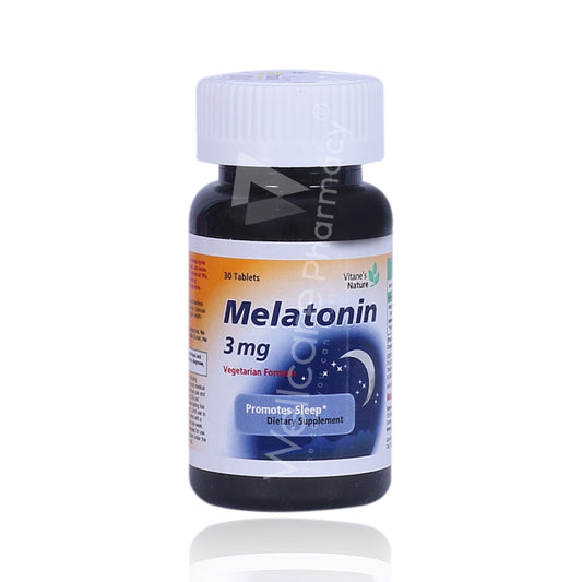 Vitane's Nature Melatonin 3Mg Tablets 30'S