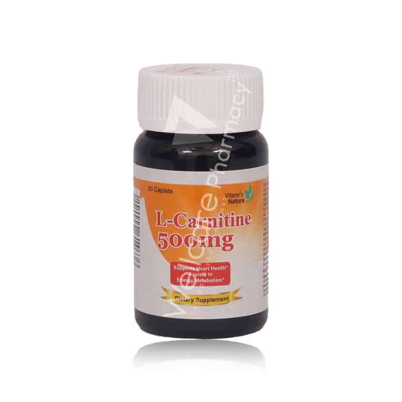 Vitane L-Carnitine 500mg Caplet 30'S