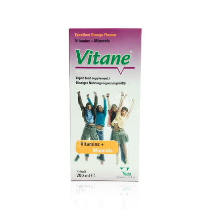 Vitane Vitamins & Minerals Oral Liquid 200Ml