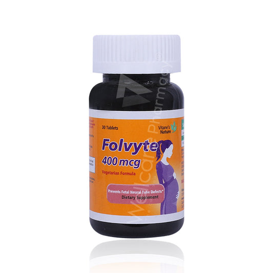 Vitane's Nature Folvyte 400Mcg Tablets 30'S