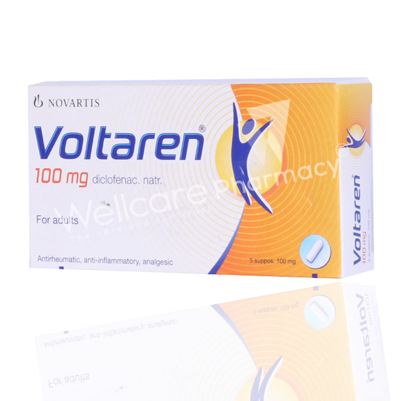 Voltaren 100mg Suppositories 5'S