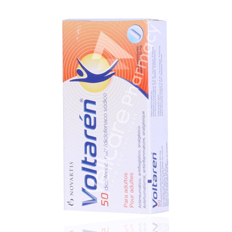 Voltaren 50Mg Suppository 10'S