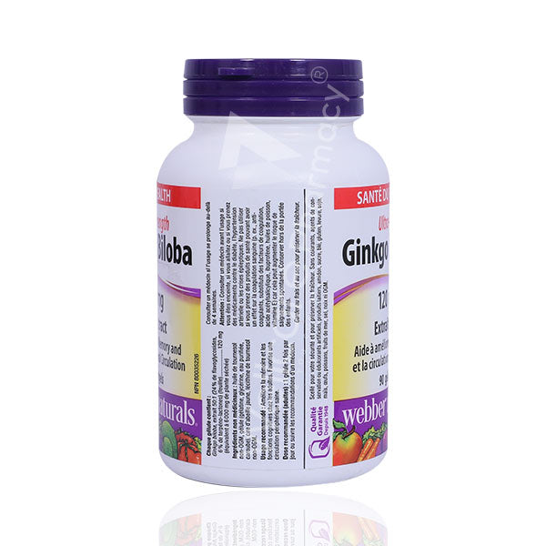 W-N Ginkgo Biloba 120mg 90'S
