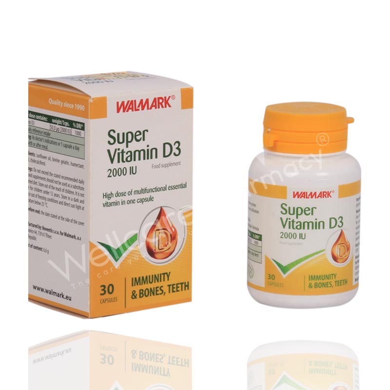 Walmark Super Vitamin D3 2000 Iu Capsules 30'S Walmark Super Vitamin D3 2000 Iu Capsules 30'S
