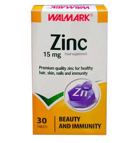 Walmark Zinc 15Mg Tablets 30'S Walmark Zinc 15Mg Tablets 30'S