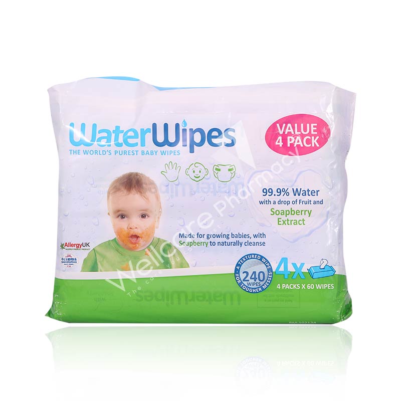 Waterwipes Soapberry Extract Value Pack 4X60 240'S