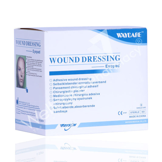 Waycare Adhesive Eye Pad 5.8X8.3 Cm 50'S