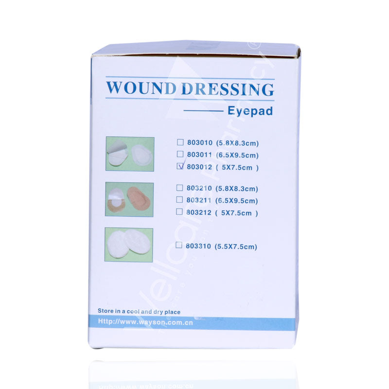 Waycare Adhesive Eye Pad 5.8X8.3 Cm 50'S