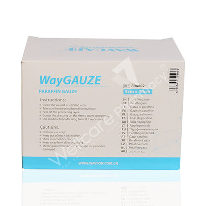 Waycare Paraffin Gauze 5X10 Cm 50'S