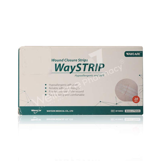 Waycare Skin Closure Strip 6X75 Mm 20'S