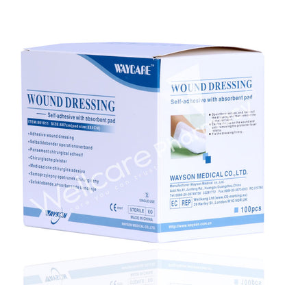 Waycare Wound Dressing Plaster 6x7 Cm 100'S