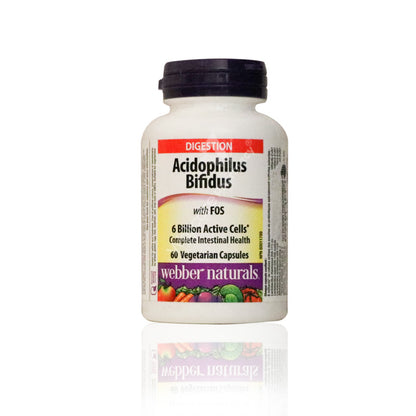 Webber Natural Acidophilus Bifidus Capsules 60'S