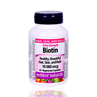Webber Naturals Biotin 10000mcg Capsules 45'S