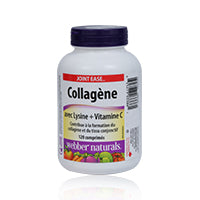 Webber Naturals Collagen With Lysine+Vitamin C Tablets 120