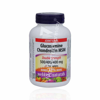 Webber Naturals Glucosamine Chondroitin Msm Tablets 120'S