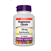 Webber Naturals Magnesium Citrate 150mg Capsules 60'S