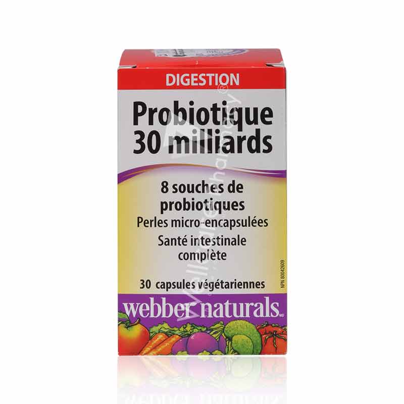 Webber Naturals Probiotic 30 Billion Capsules 30'S Webber Naturals Probiotic 30 Billion Capsules 30'S
