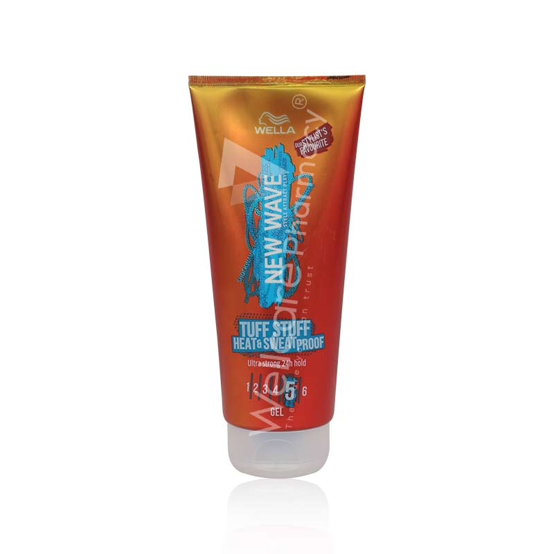 Wella New Wave Hair Gel Tuff Stuff Heat&Sweat Proof No5 200Ml