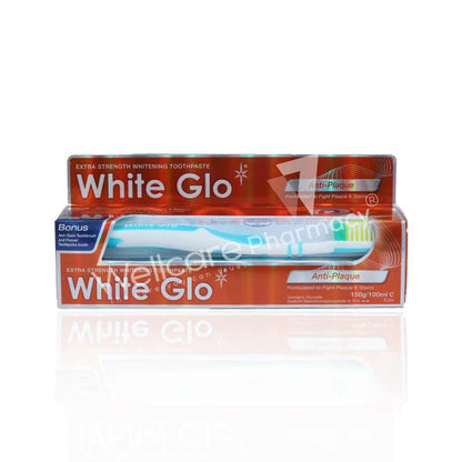 White Glo Anti-Plaque Whitening Toothpaste 150G