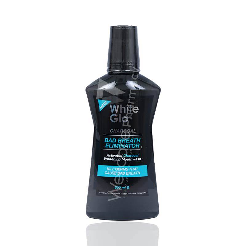 White Glo Charcol Bbe Whitening Mouthwash 500Ml White Glo Charcol Bbe Whitening Mouthwash 500Ml