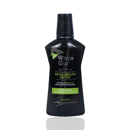 White Glo Charcol Tmd Whitening Mouthwash 500Ml