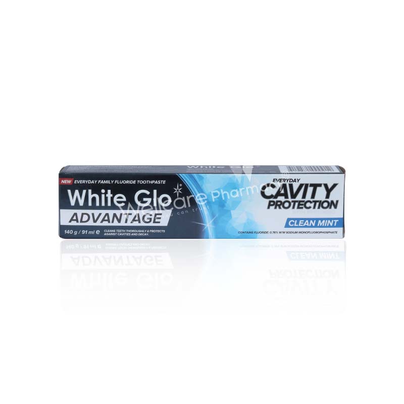 White Glo  Clean Mint Whitening Toothpaste 150g