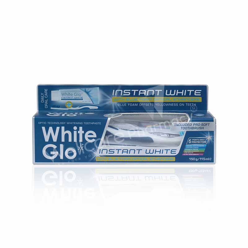 White Glo Instant White Toothpaste 150g