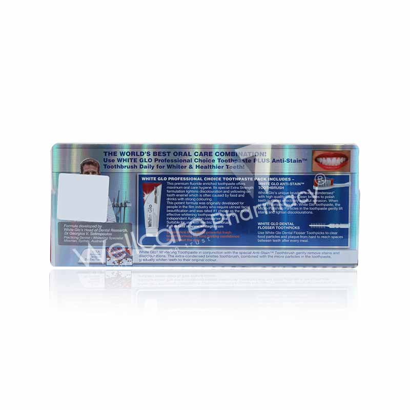 White Glo Professional Choice Whitening Toothpaste 150G
