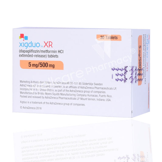 XIGDUO XR 5MG/500MG 30'S
