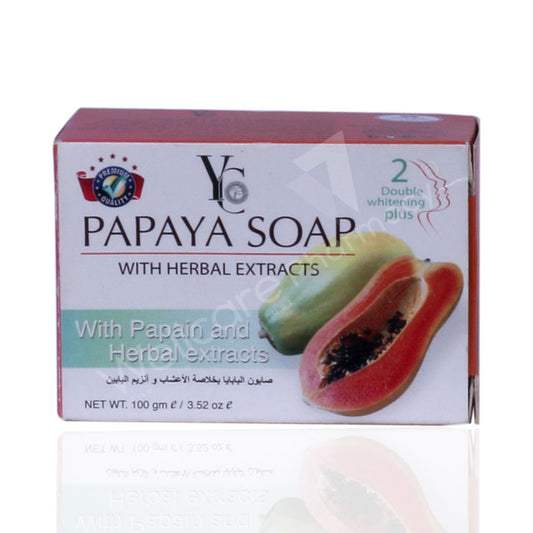 Yc Papaya Soap With Herbal Extracts 100gm