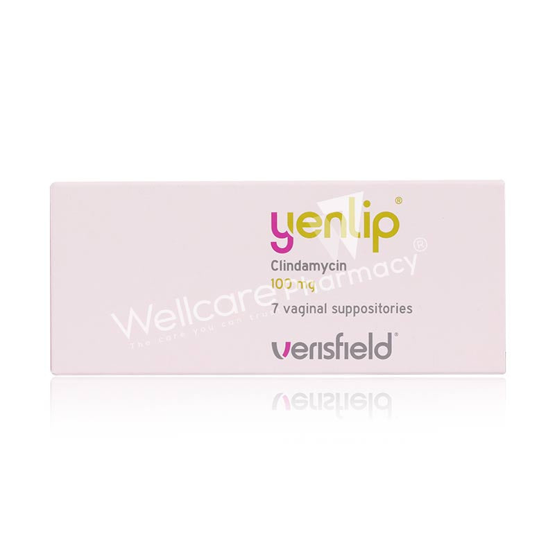 Yenlip 100Mg Vaginal Suppositories 7'S