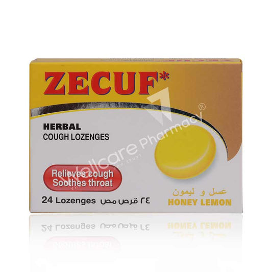 Zecuf Honey Lemon Herbal Lozenges 24'S