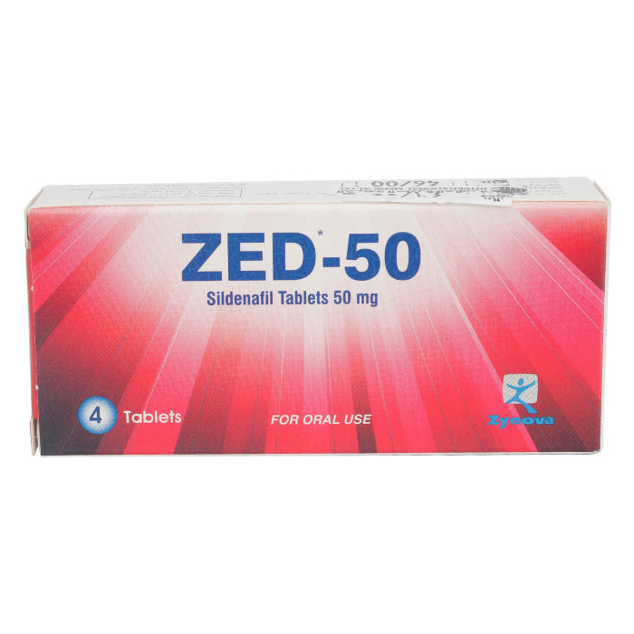 Zed 50mg Tablets 4'S