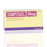 Zestril 20mg Tablets 28'S