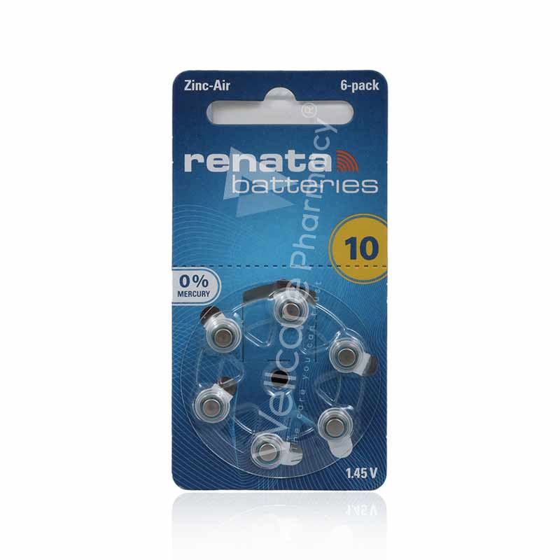 Zinc Air-10 Battery Set 6'S