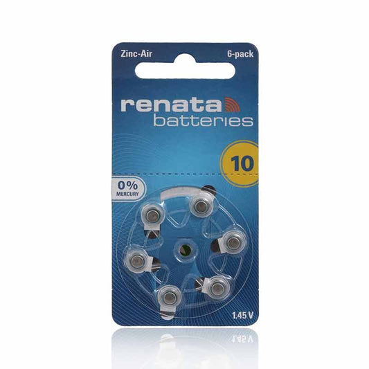 ZINC AIR-10 BATTERY SET 6'S
