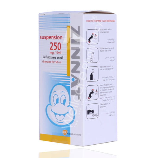 Zinnat 250Mg Suspenson 50Ml