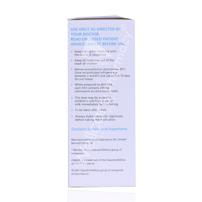 Zinnat 250Mg Suspenson 50Ml