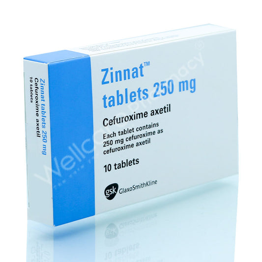 Zinnat 250mg Tablets 10'S