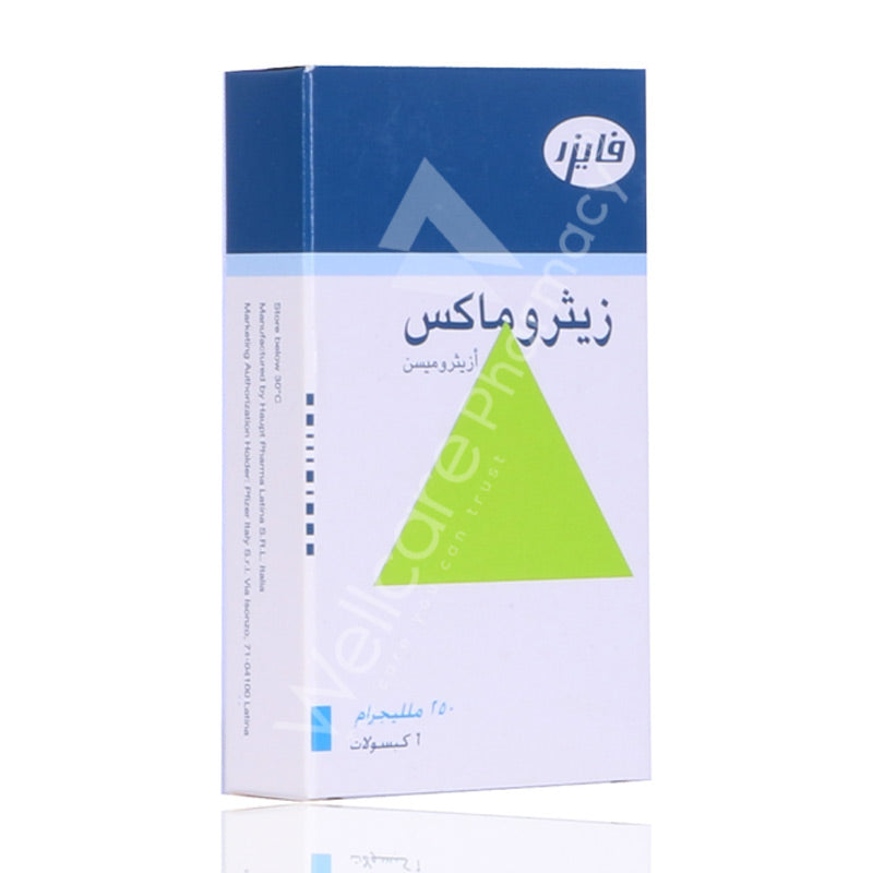 ZITHROMAX 250MG CAP 1 X 6'S - Wellcare Pharmacy